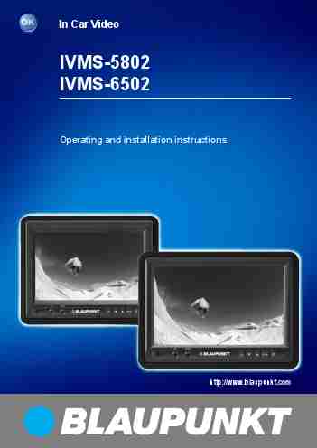 Blaupunkt Car Video System IVMS-5802-page_pdf